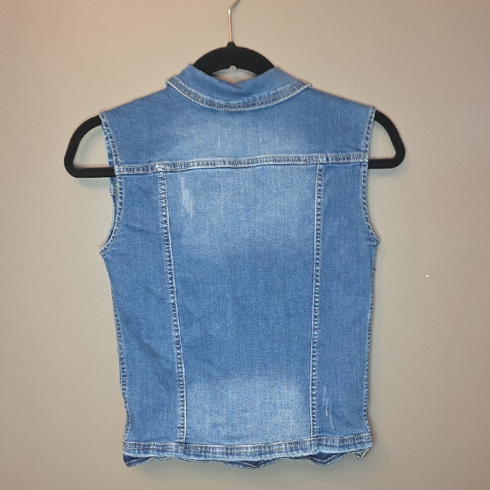 Baccini Blue Denim Vest - Picture 3 of 3